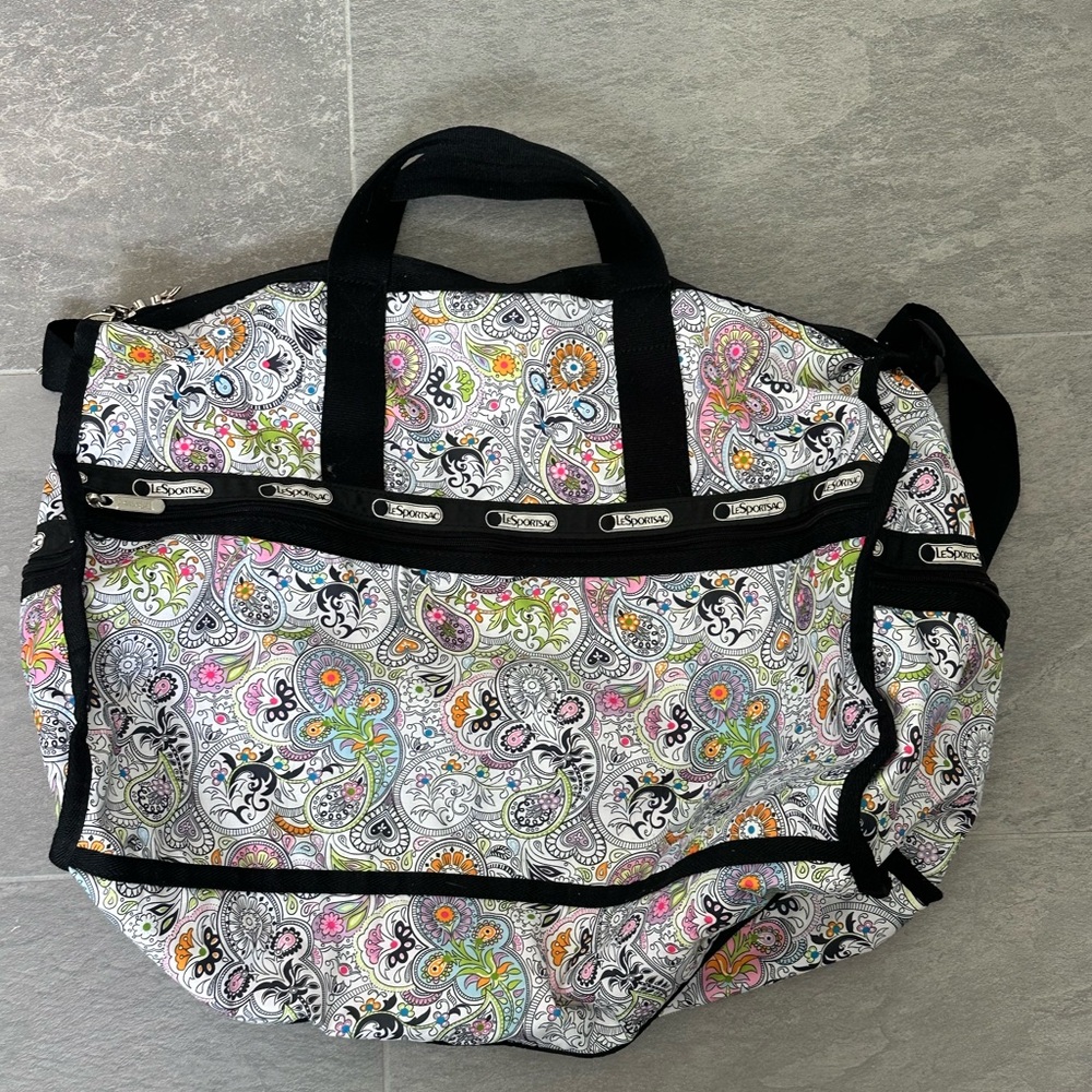 Lesportsac paisley print duffel